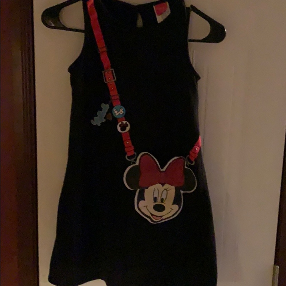 Girls Minnie Mouse dress with pocket
